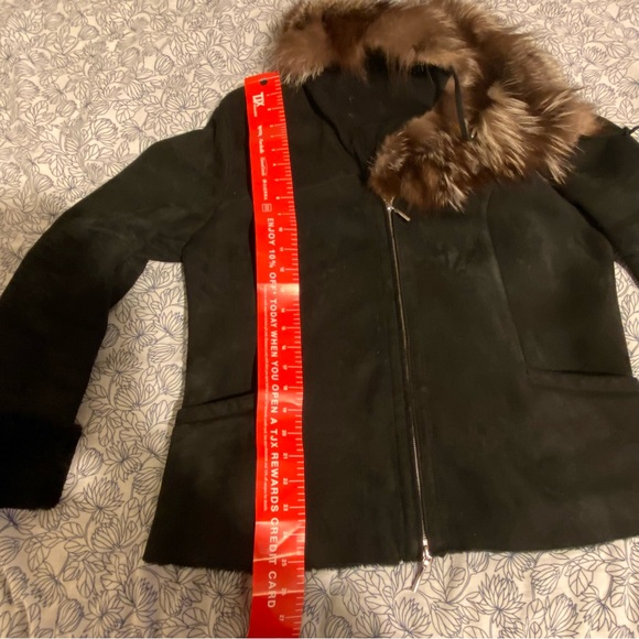 Italian fur trim shearing jacket - Picture 6 of 12